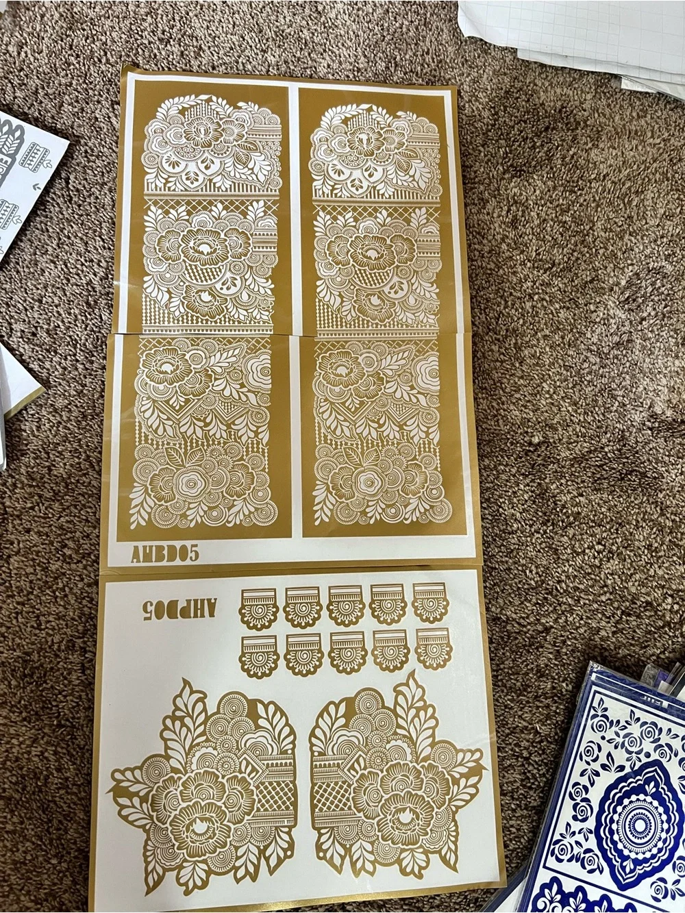 Bridal Henna Stencil